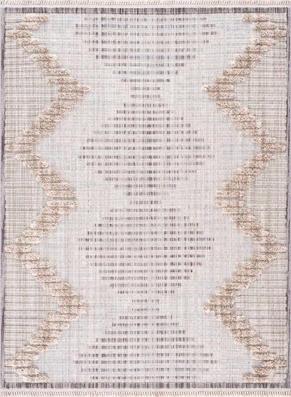 Maulawin Cream High-Low Area Rug - Decor Addict, LLC