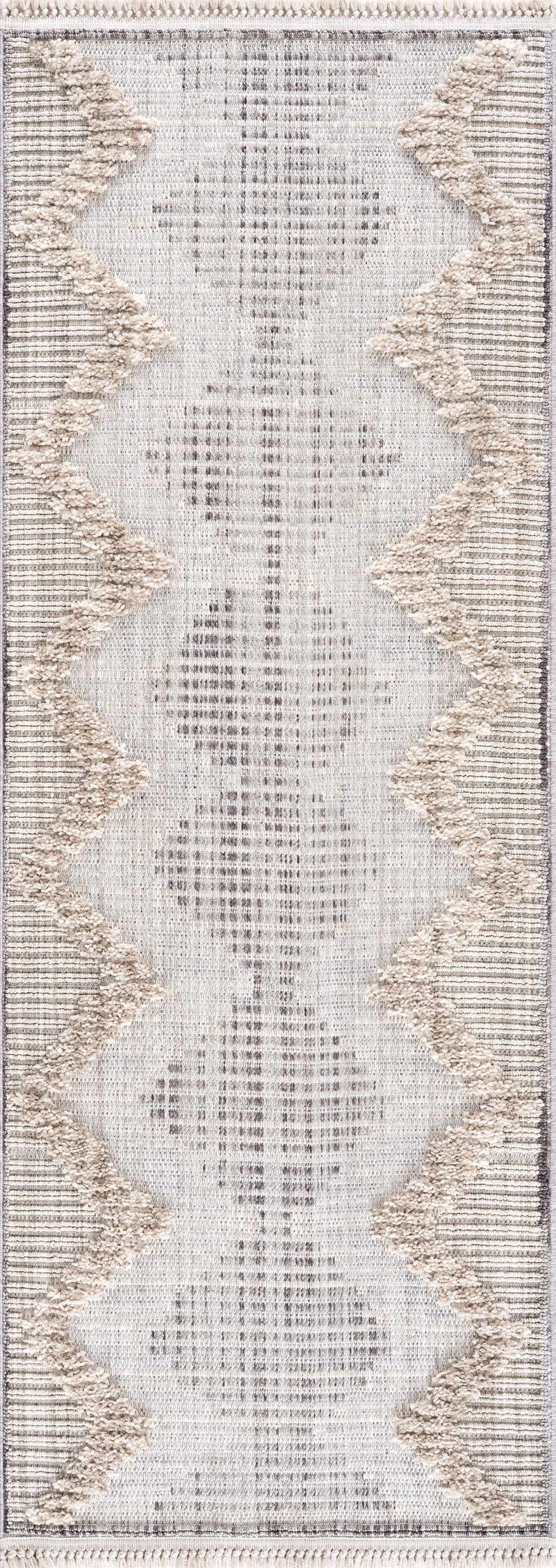 Maulawin Cream High-Low Area Rug - Decor Addict, LLC