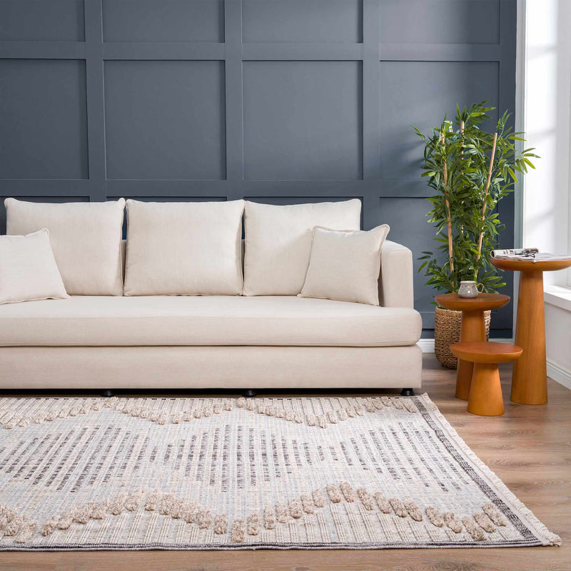 Maulawin Cream High-Low Area Rug - Decor Addict, LLC