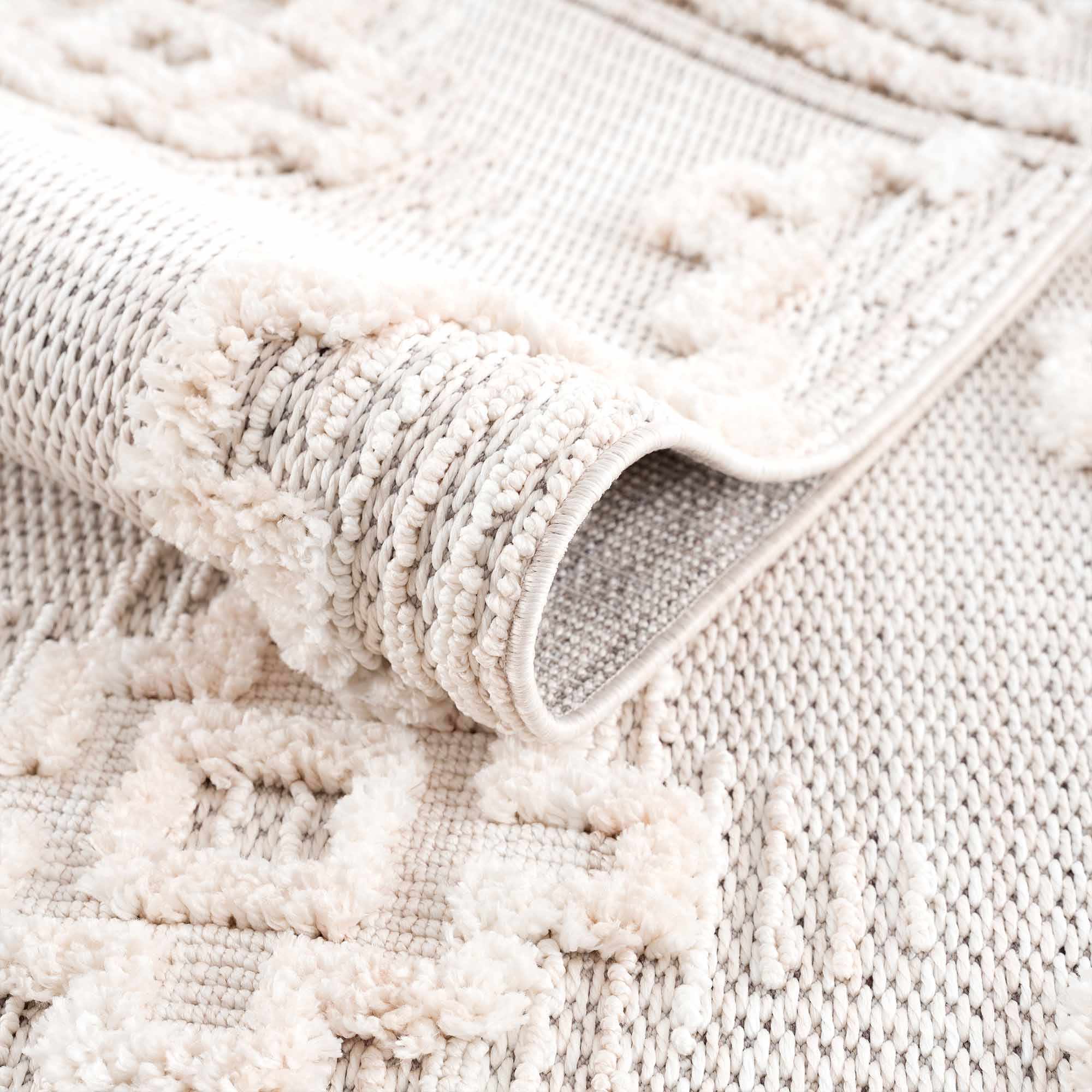 Rosales Cream High&Low Area Rug - Decor Addict, LLC