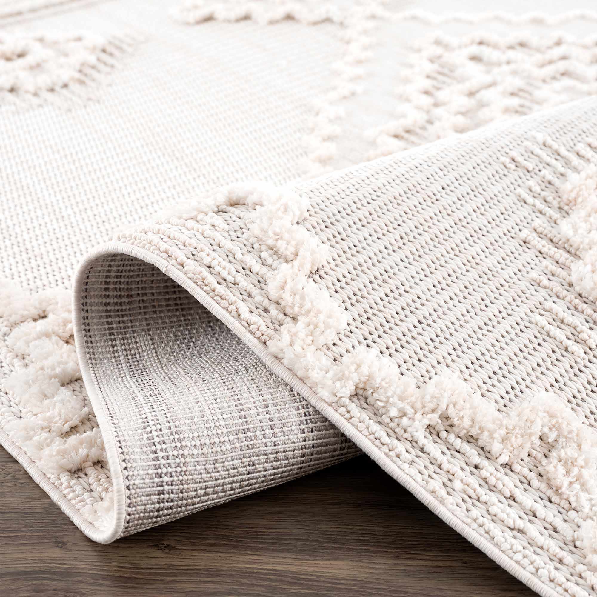 Rosales Cream High&Low Area Rug - Decor Addict, LLC