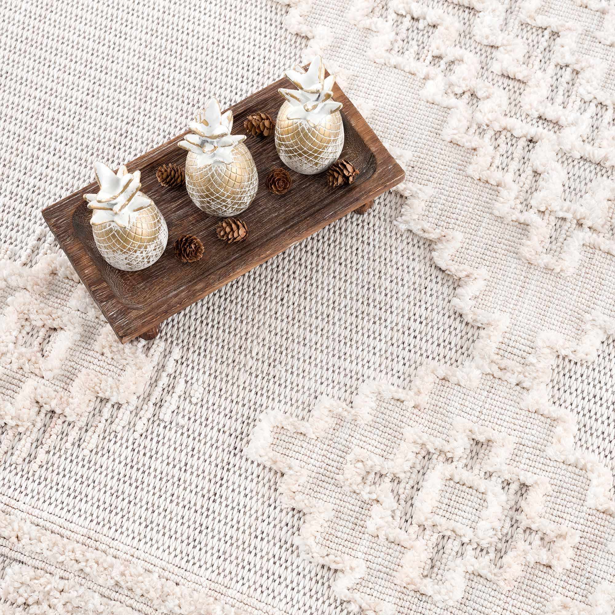 Rosales Cream High&Low Area Rug - Decor Addict, LLC