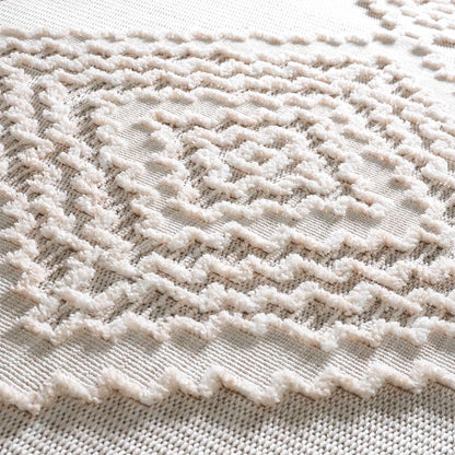 Rosales Cream High&Low Area Rug - Decor Addict, LLC