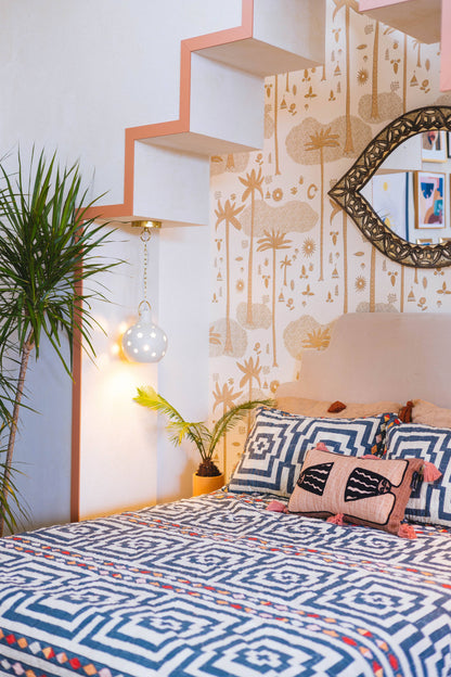 Hypnotic Quilt Set (Black) - Jungalow: King - Decor Addict, LLC