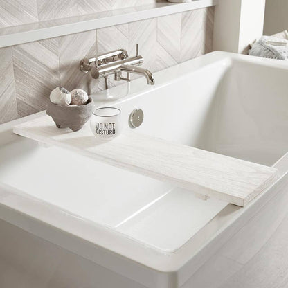 Wood Bath Board - White - Decor Addict, LLC