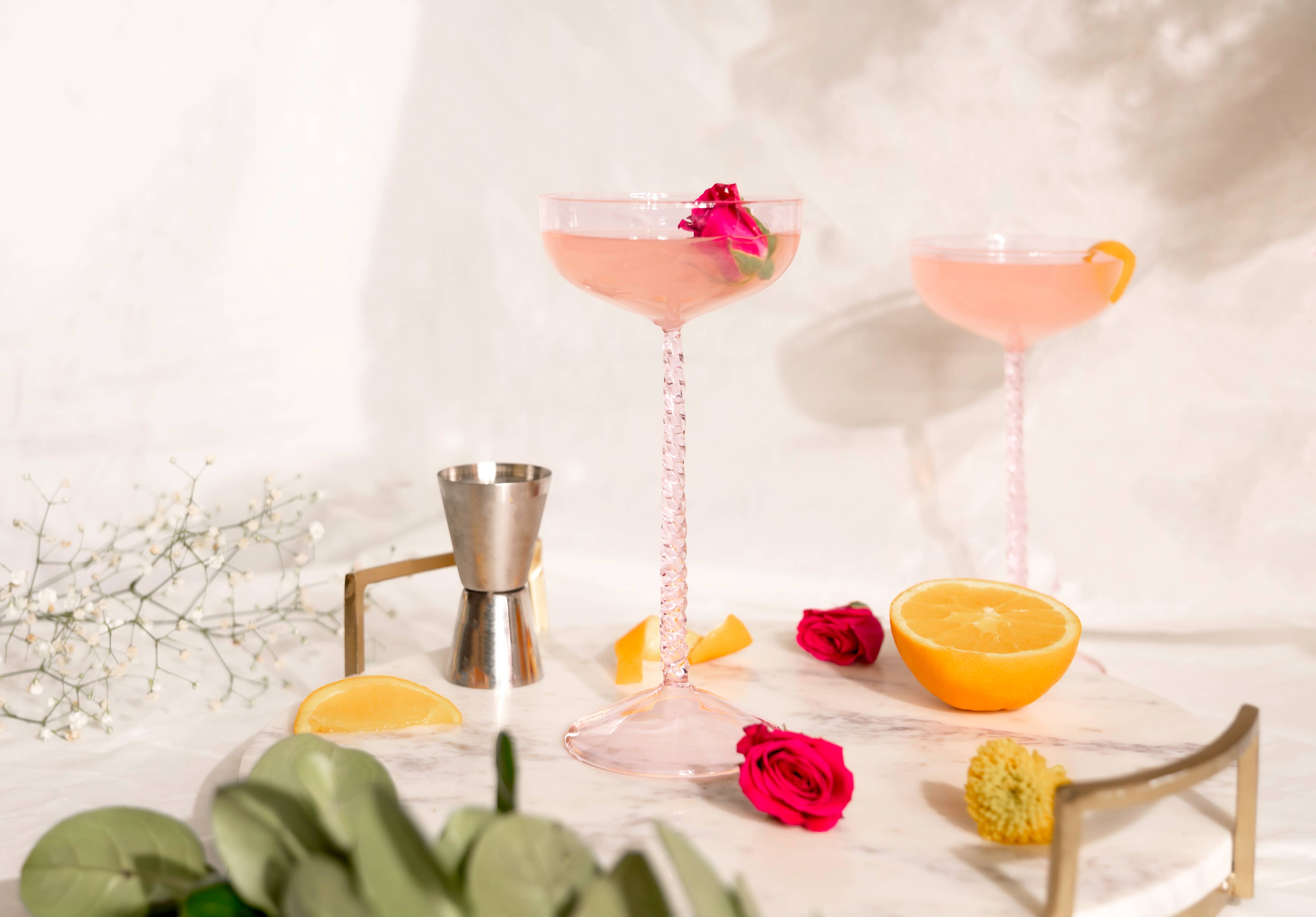 Pink Coupe Glass - Decor Addict, LLC