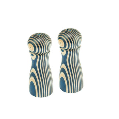 4" Blue Pakka Salt & Pepper Shaker Set