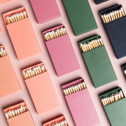 Iridescent Color Matchbox with White Matchsticks: Iridescent Black - Decor Addict, LLC