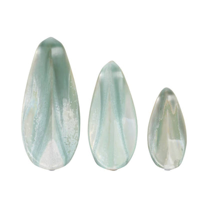 Decorative Objects Set of 3 - Blue Resin Bird, 5/7/8 in. - Decor Addict, LLC