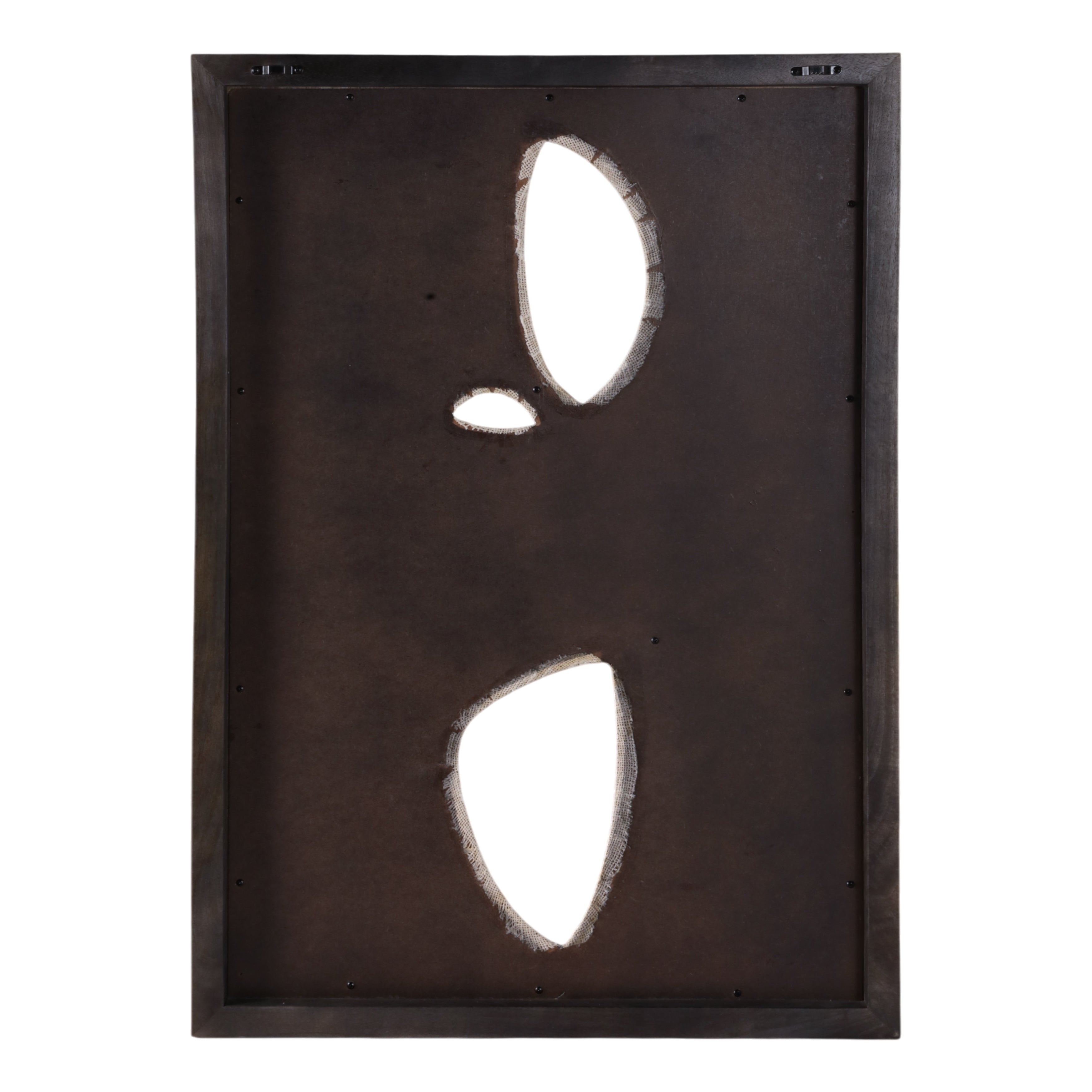 36x26" Wood&fabric Mix-media Modern Wall Art,brwn - Decor Addict, LLC