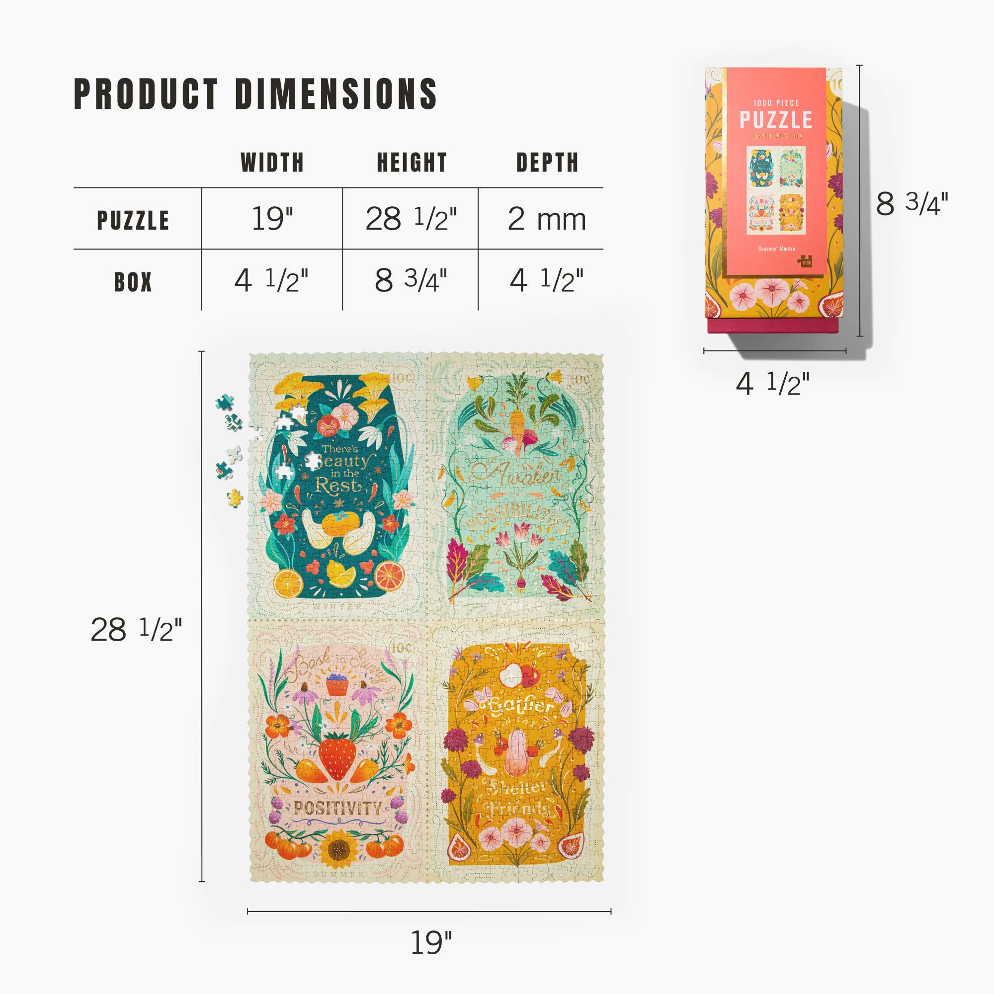 1000 PIECE PUZZLE, Seasons' Mantra, Firelight - Decor Addict, LLC