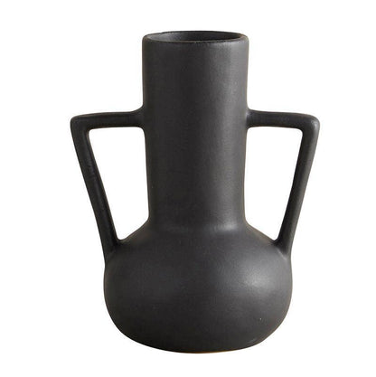 Matte Black Long Vase - Decor Addict, LLC