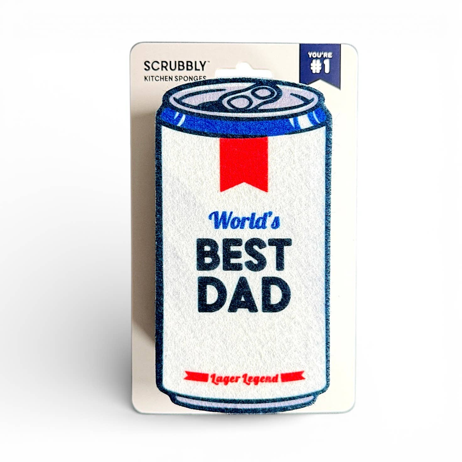 Beer Scrubbly - Best Dad: Blue