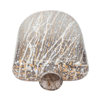 Glass,10",striped Stained Vase,multi - Decor Addict, LLC