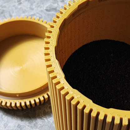 [PODLY] Air-lock Canisters (100mm dia.): Desert Grass / 150mm - Decor Addict, LLC