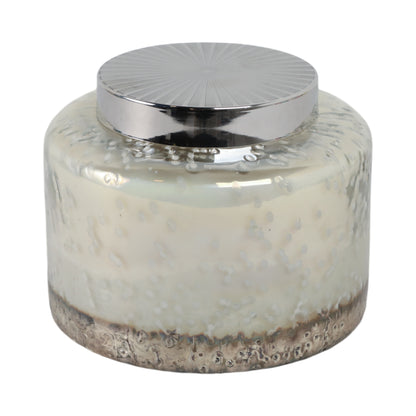 7" 71 Oz Lavender Speckle Lidded Candle, Lt Blue/s - Decor Addict, LLC