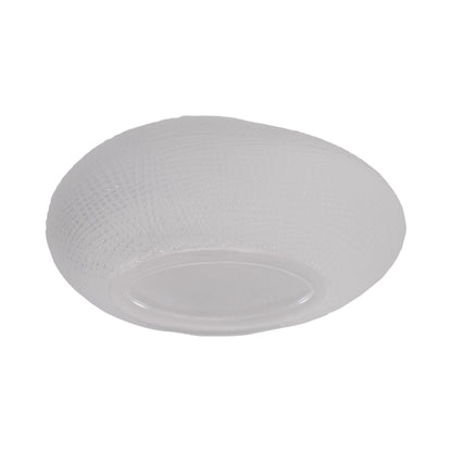 Glass 10"h Textured Vase, Frosted White - Decor Addict, LLC