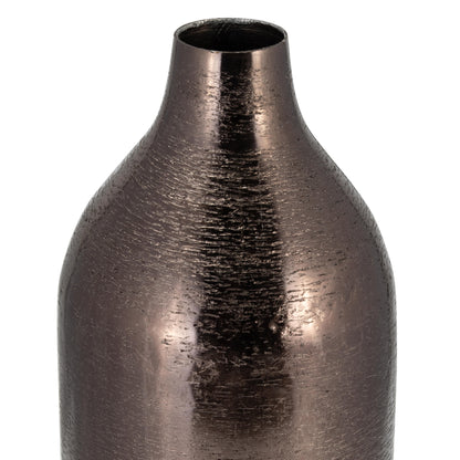 Metal, 18"h Cylinder Vase, Black - Decor Addict, LLC