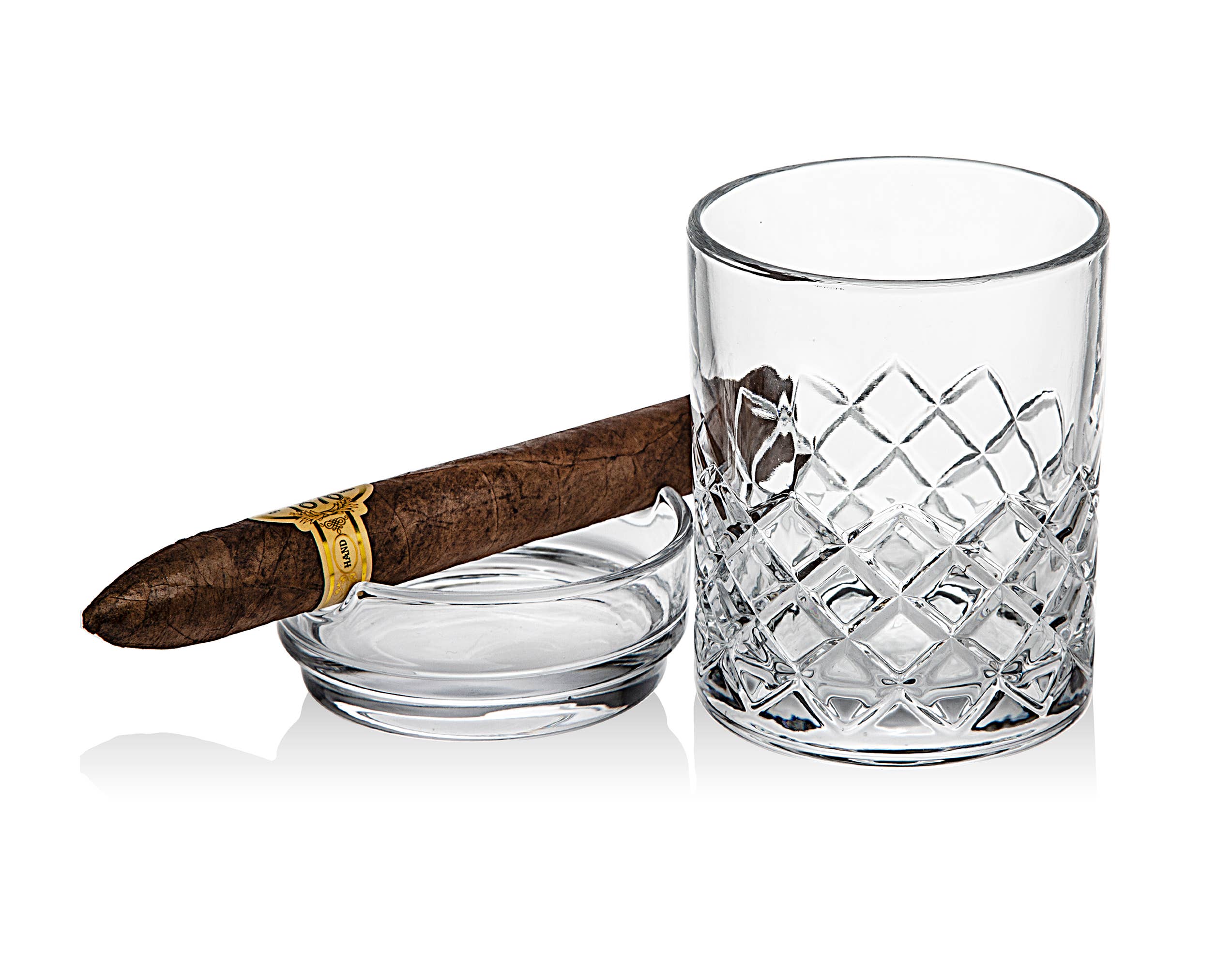 Hatch Cigar Double Old Fashion Glass