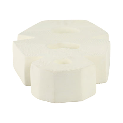 18" Terracotta Abstract Sculpture, Ivory - Decor Addict, LLC