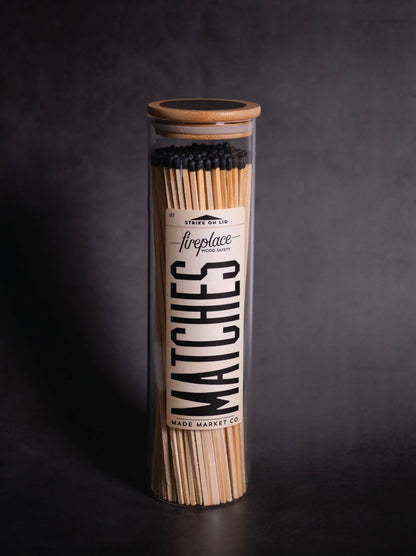 Apothecary Vintage Fireplace Black Matches - Decor Addict, LLC