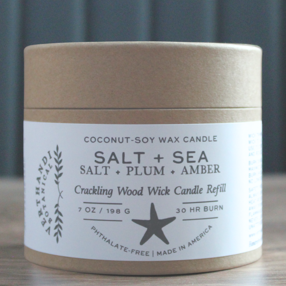 SCENTED CANDLE REFILLS: NORDIC NIGHTS (tonka bean + balsam + oud)