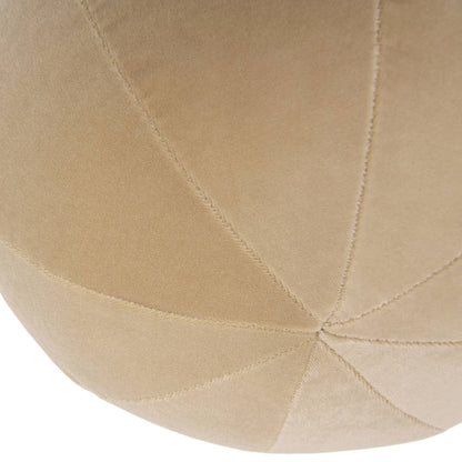 Luna 12" Round Sphere Accent Ball Throw Pillow: Ivory White