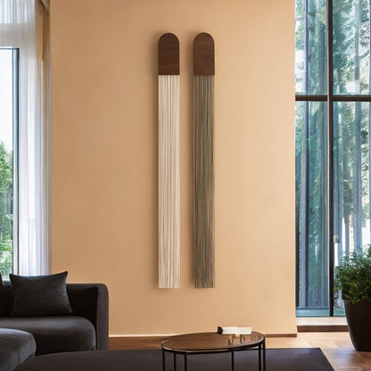 Macrame Fiber Wall Hanging for Elegant Home V80 : Terracotta / Jacobean - Decor Addict, LLC