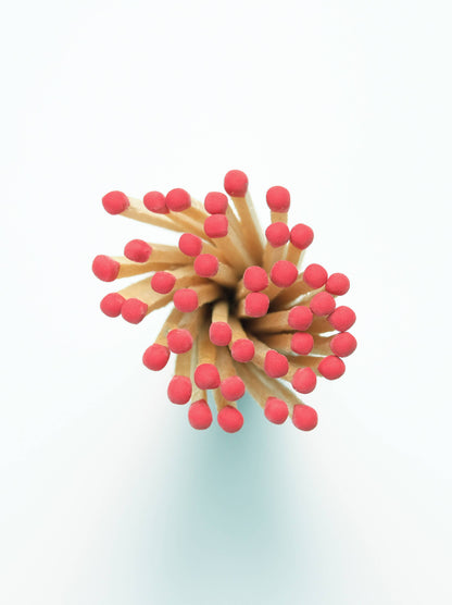 Apothecary Vintage Fireplace Red Matches - Decor Addict, LLC