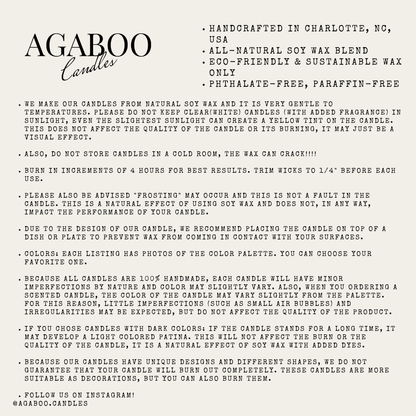 DAD Letter Candle 1.5x4.5in - Mothers : Breeze / Bamboo & Coconut - Decor Addict, LLC