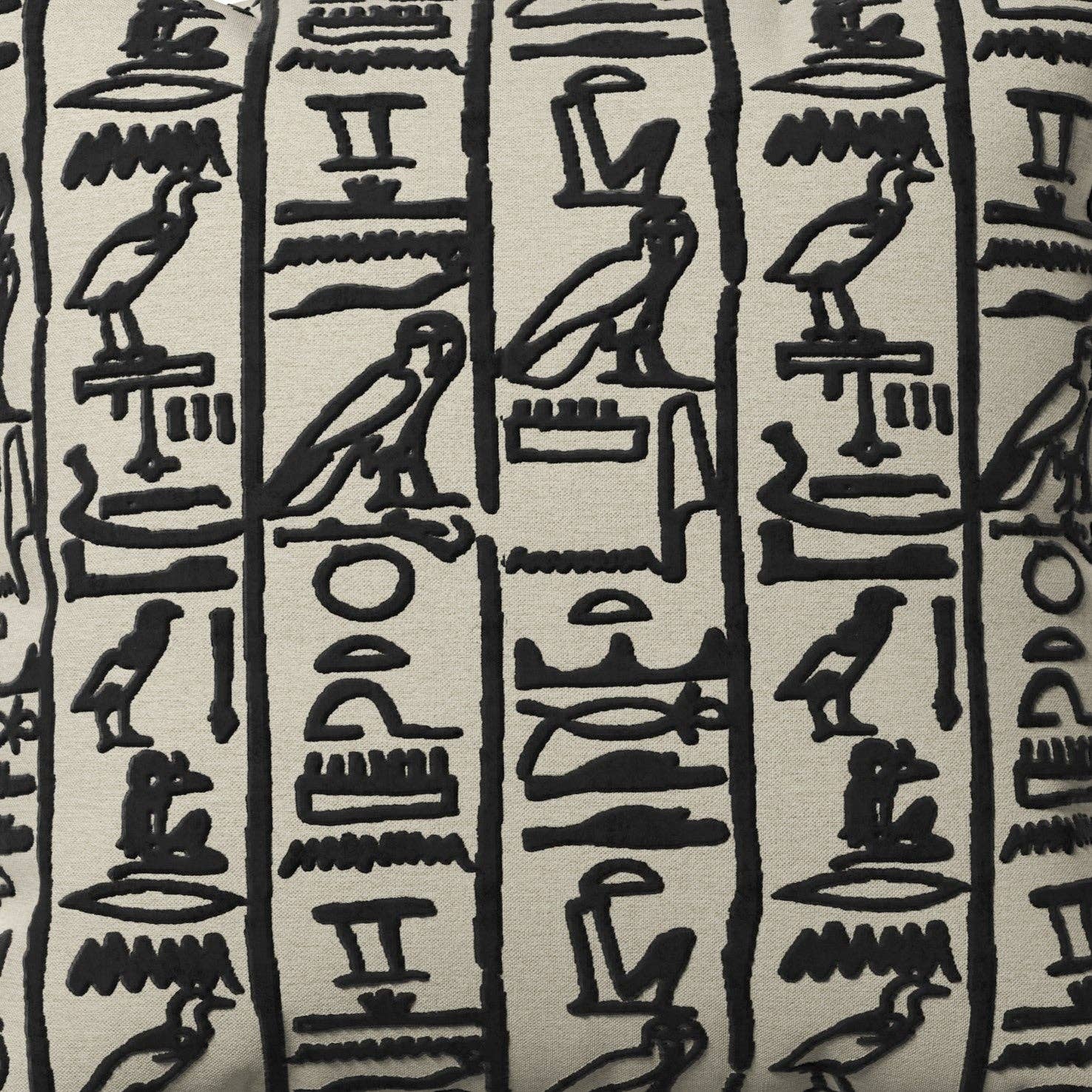 Ramesses Lumbar Pillow: Tan / 12" x 24" - Decor Addict, LLC