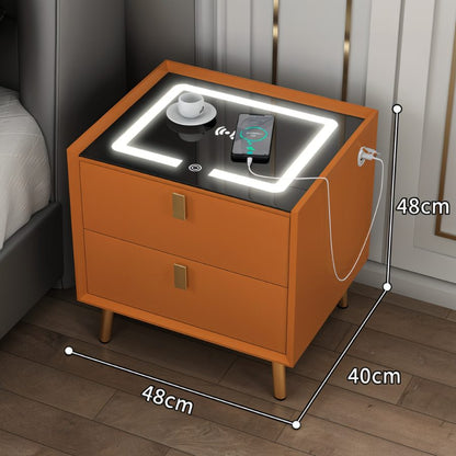 Adalea Side Table (Wireless Charging) - Decor Addict, LLC