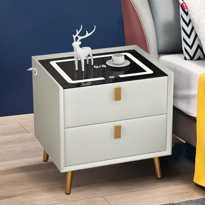 Adalea Side Table (Wireless Charging) - Decor Addict, LLC