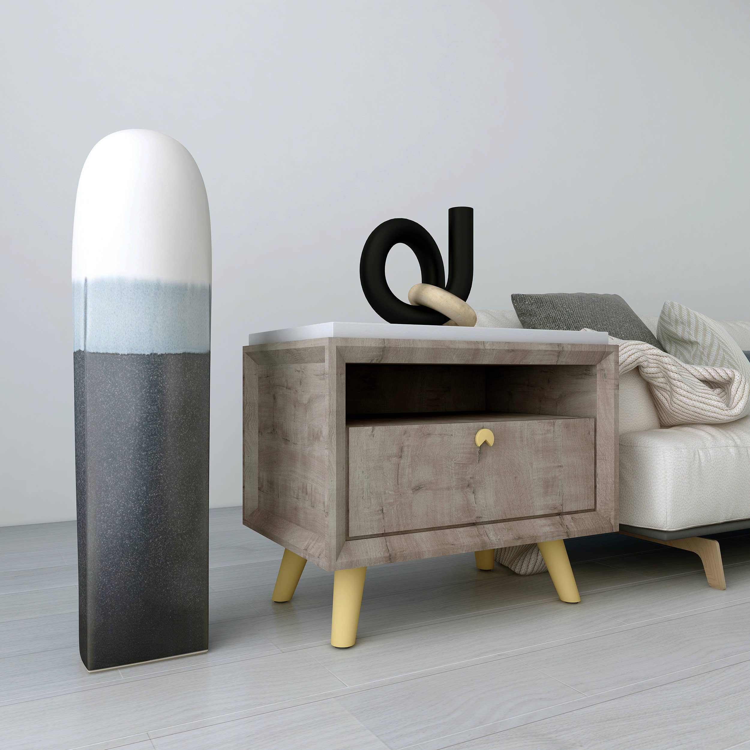 Kaia Decorative Metal Sculpture: Rough Gold/black Finish - Decor Addict, LLC