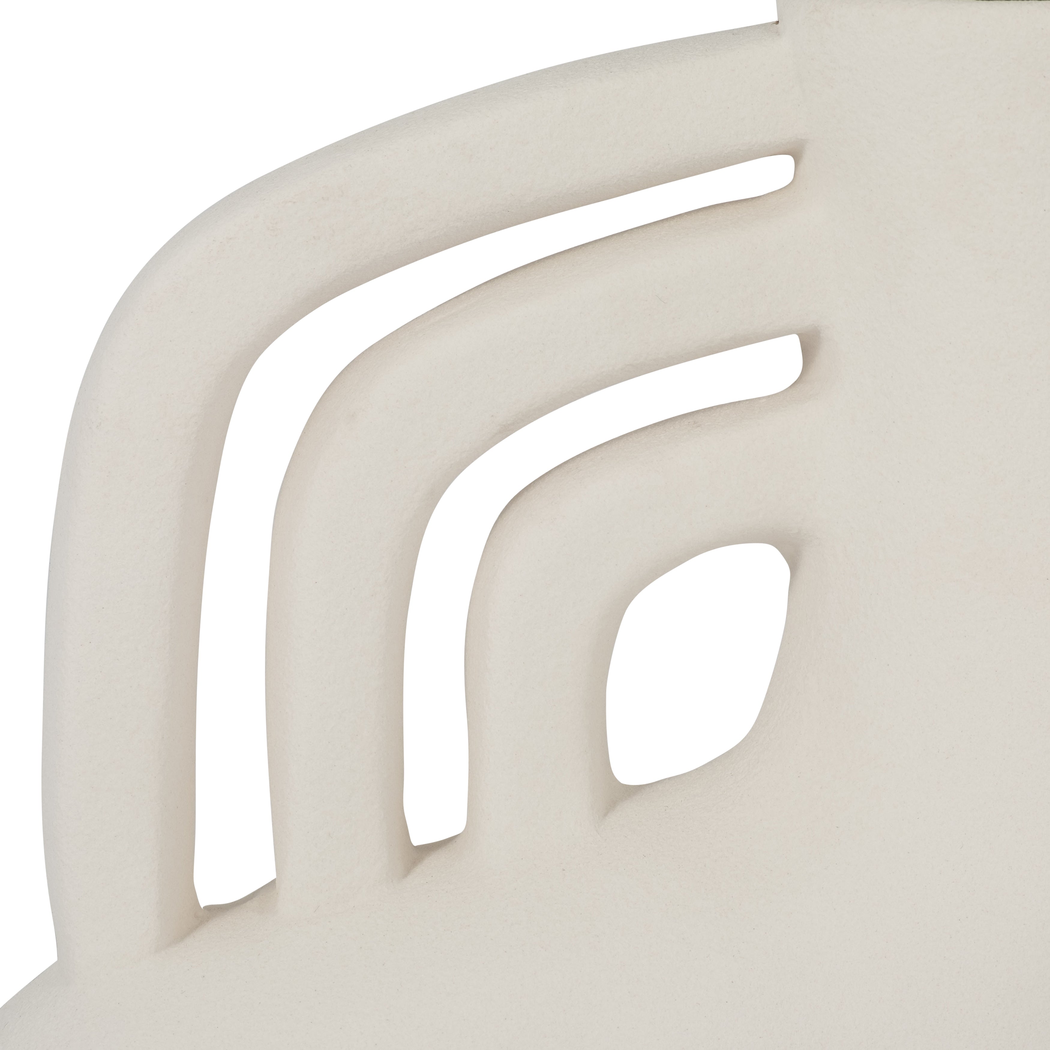 Cer, 12" Rough Triple Handle Vase, Cotton - Decor Addict, LLC