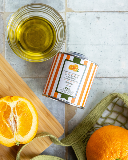 Orange EVOO Tin 100ml by Frantoio Galantino - Decor Addict, LLC