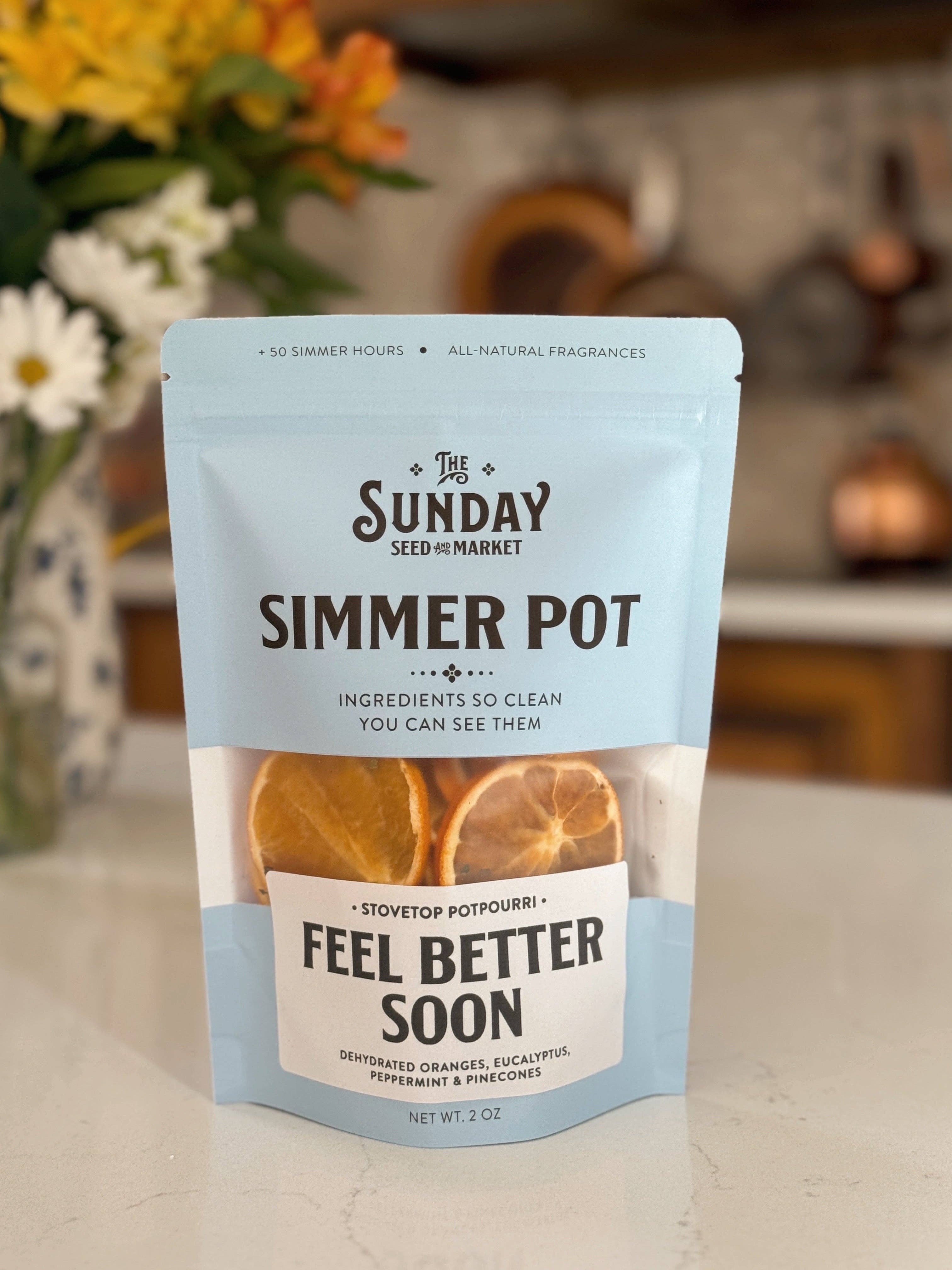 Feel Better Soon Simmer Pot | Orange Peppermint Eucalyptus - Decor Addict, LLC