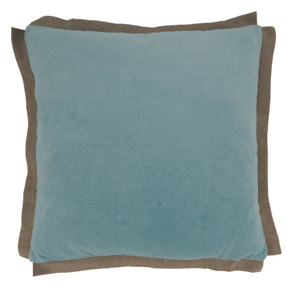 Flange Edge Velvet Pillow: Blush / Down Filled / 20" - Decor Addict, LLC