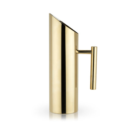 Modern Stainless Steel Pitcher in Gold - Decor Addict, LLC