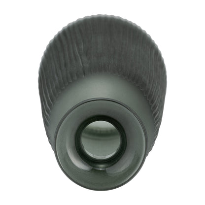 Glass, 17"h Vase W/ Lid, Green/smoke - Decor Addict, LLC