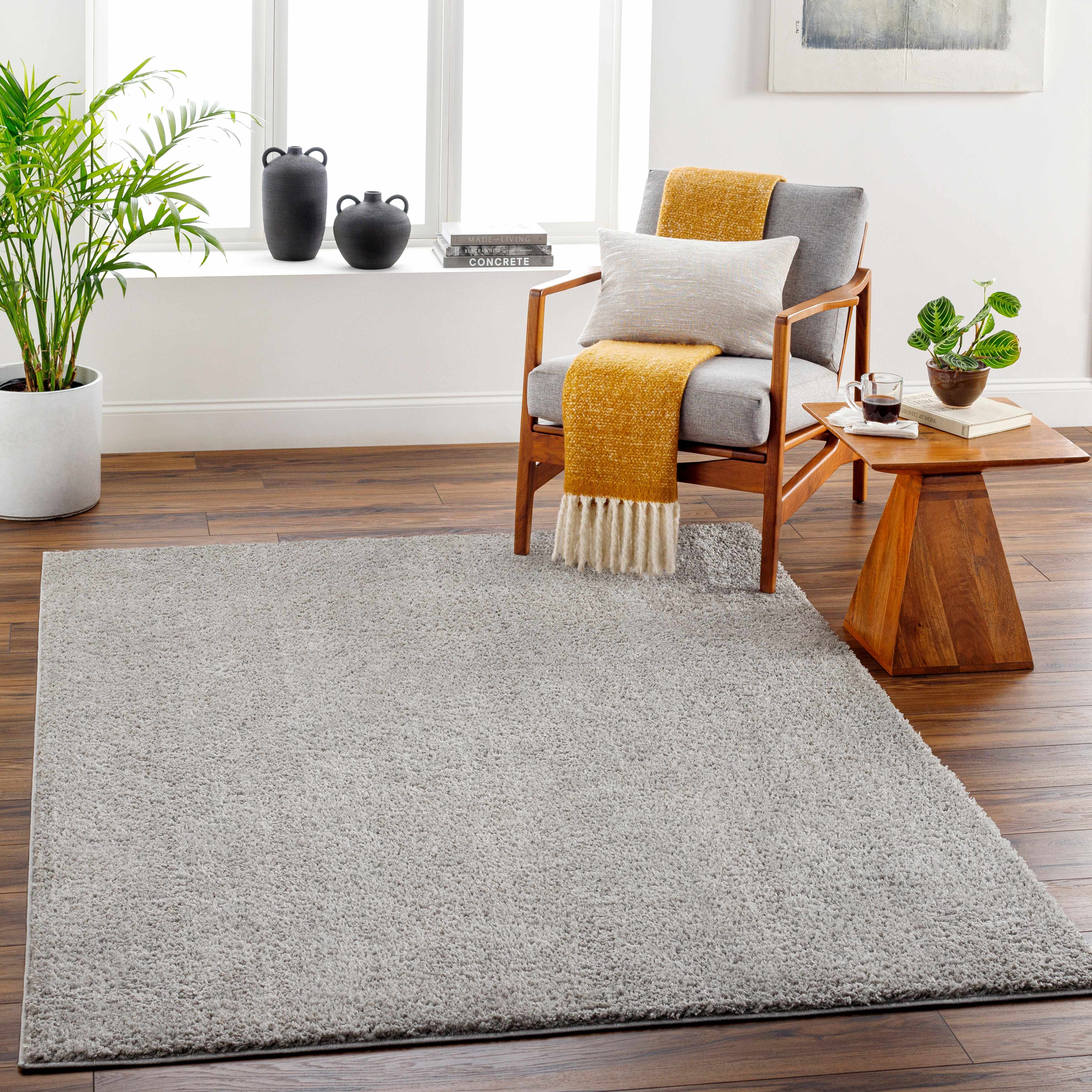 Judy Light Gray Washable Area Rug - Decor Addict, LLC