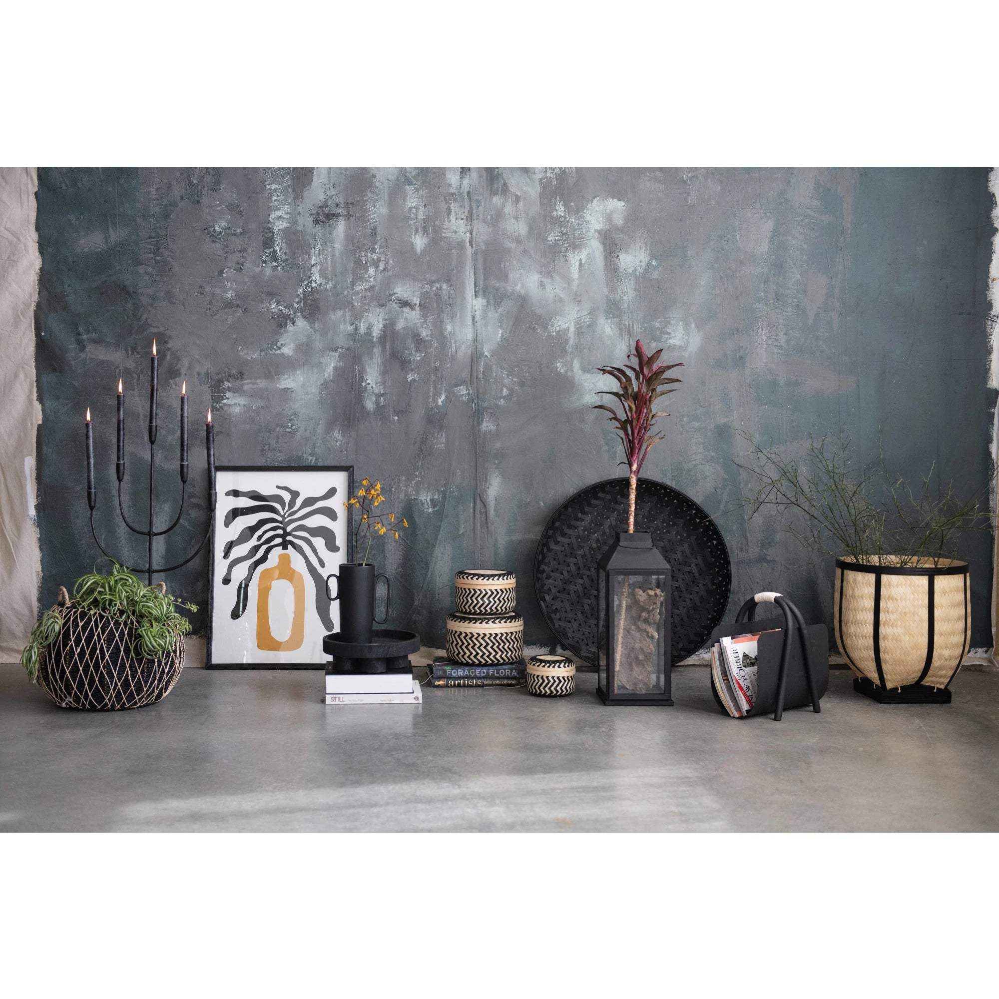 Stoneware Vase with Asymmetrical Handles