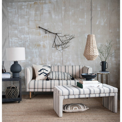 Stoneware Vase with Asymmetrical Handles