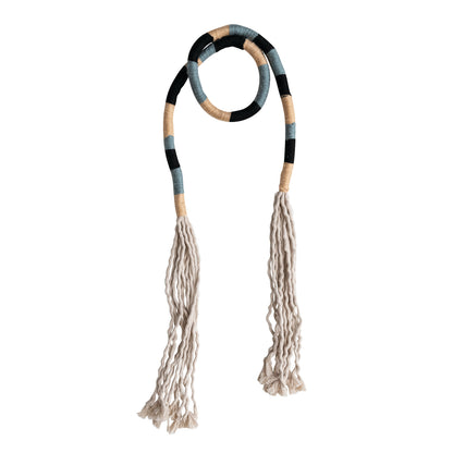 72"L Cotton & Wool Garland w/ Tassels, Multi Color