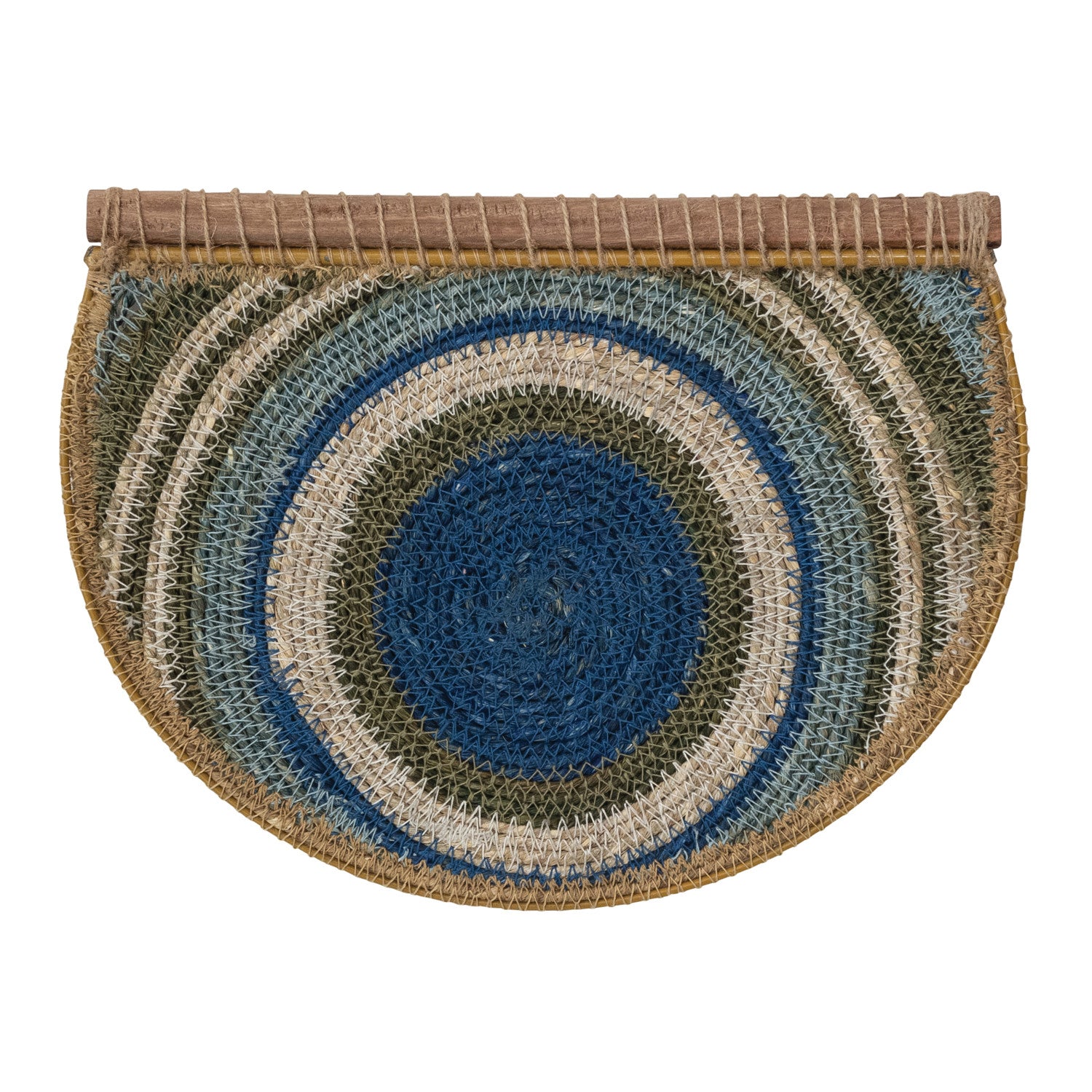 Seagrass & Mango Wood Wall Décor with Circle Design