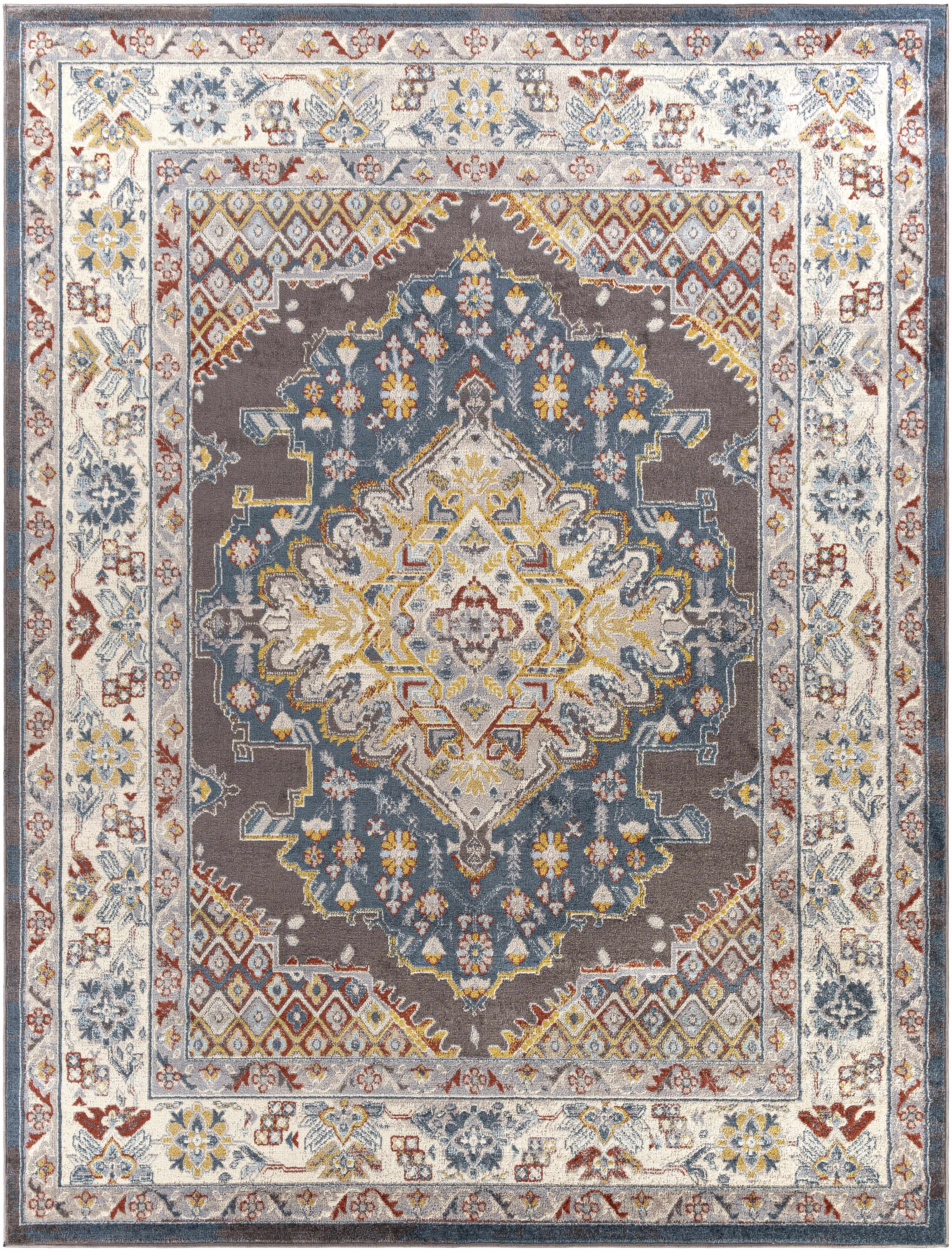 Haymond Brown Medallion Area Rug - Decor Addict, LLC