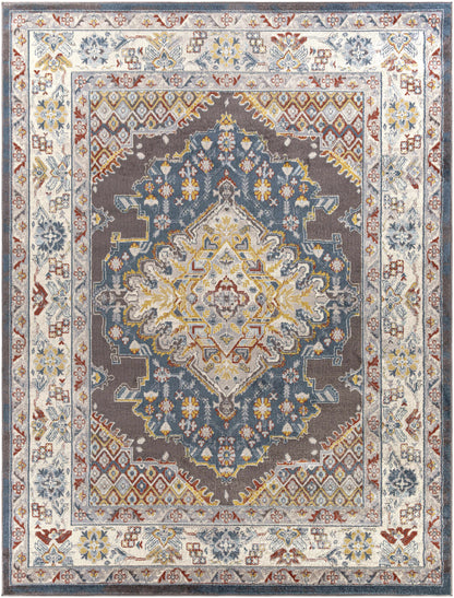 Haymond Brown Medallion Area Rug - Decor Addict, LLC
