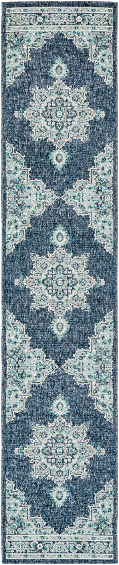 Ferron Teal Medallion Area Rug - Decor Addict, LLC