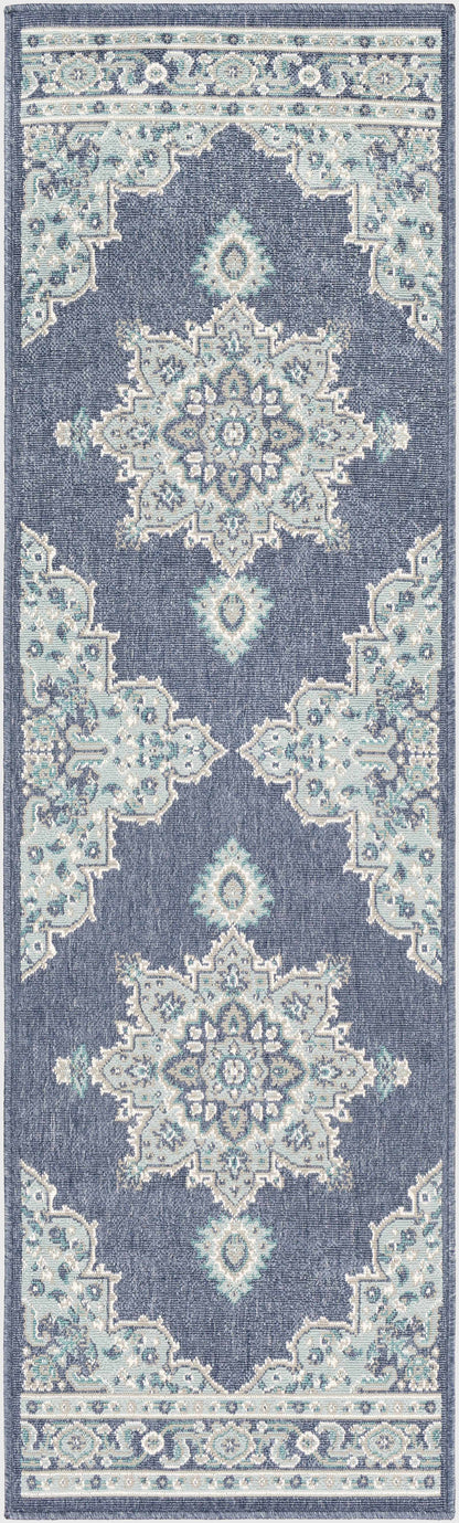 Ferron Teal Medallion Area Rug - Decor Addict, LLC
