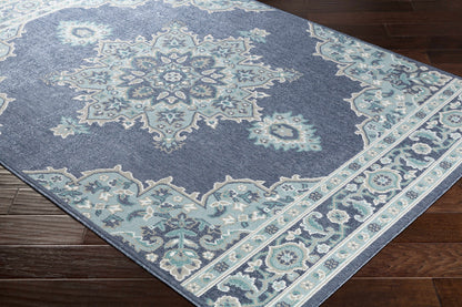 Ferron Teal Medallion Area Rug - Decor Addict, LLC
